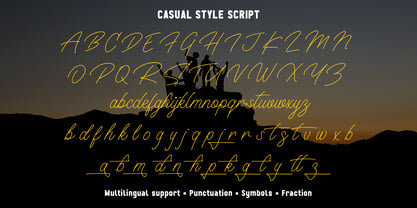 Casual Style Font Poster 12