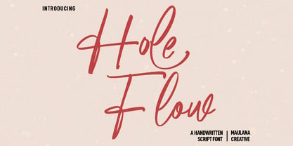 Holeflow Font Poster 1
