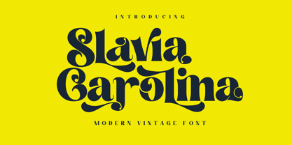 Slavia Carolina Font Poster 1