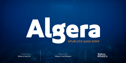 Algera Font Poster 1