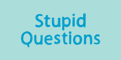 Stupid Questions Fuente Póster 1