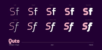 Quta Rounded Font Poster 2