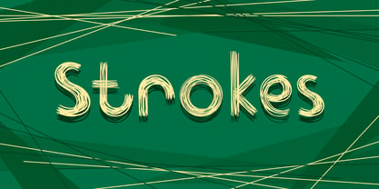 Strokes Font Poster 1
