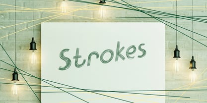 Strokes Font Poster 7