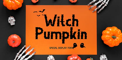 Witch Pumpkin Font Poster 1