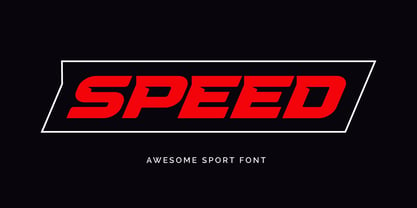 Speed Font Poster 1