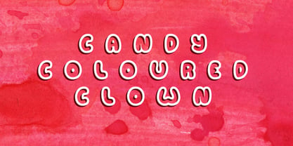 Candy Coloured Clown Font Poster 4