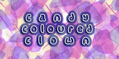 Candy Coloured Clown Font Poster 3