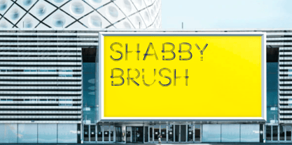Shabby Brush Font Poster 2