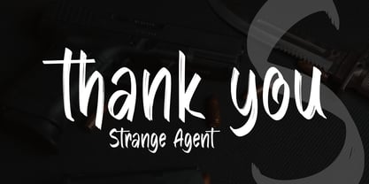 Strange Agent Font Poster 6