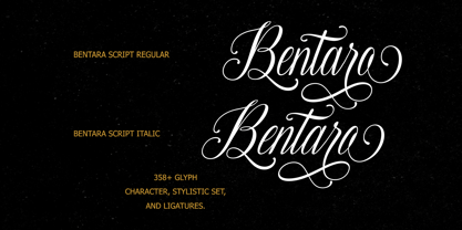 Bentara Script Font Poster 5