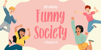 Funny Society Font Poster 1