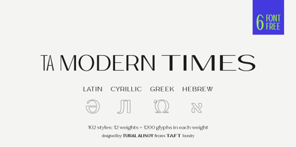 TA Modern Times Font Poster 1