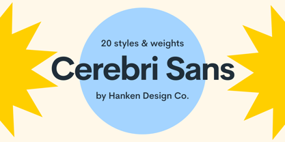 Cerebri Sans Font Poster 1