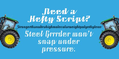 Steel Grrrder Script Font Poster 4