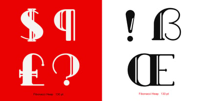 Fibonacci Heap Font Poster 5