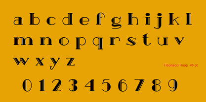 Fibonacci Heap Font Poster 8