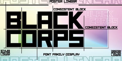 Poster Linear Font Poster 2