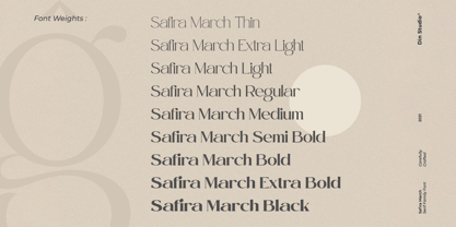 Safira March Font Poster 11