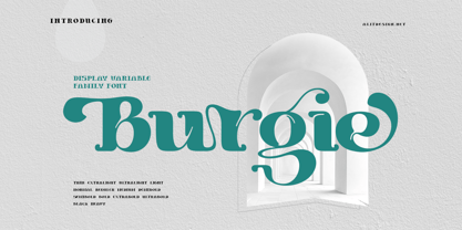 Burgie Font Poster 1