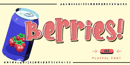 Berries Font Poster 1