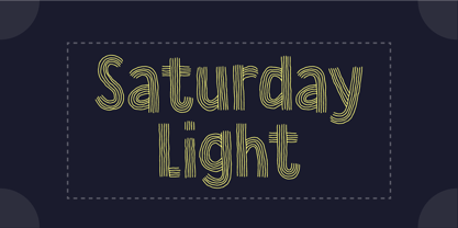 Saturday Light Font Poster 1