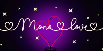 Mono Love Font Poster 7