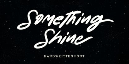 Something Shine Font Poster 1