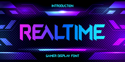 Realtime Gamer Font Poster 1
