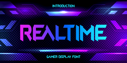 Realtime Gamer Font Poster 1