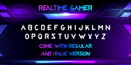 Realtime Gamer Font Poster 6