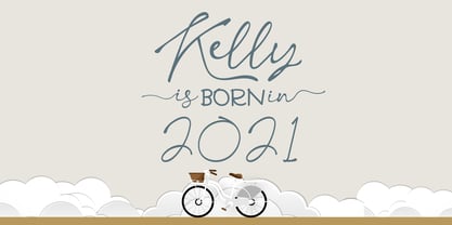 Kelly Signature Font Poster 6