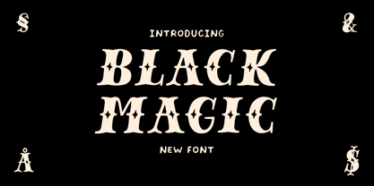Black Magic DD Font Poster 1