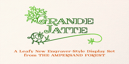 Grande Jatte Font Poster 1