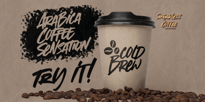 Sugarless Coffee Font Poster 5
