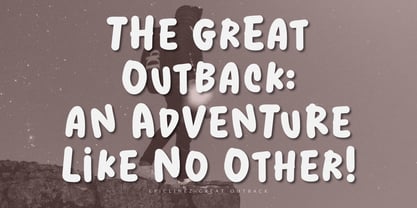 Great Outback Font Poster 3