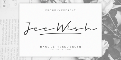 Jee Wish Font Poster 1