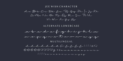 Jee Wish Font Poster 10