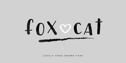 Fox Cat Font Poster 1