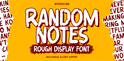 Random Notes Font Poster 1