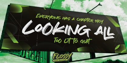 Flossy Font Poster 2