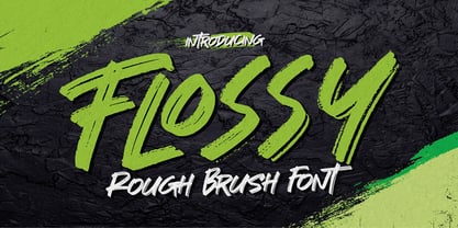 Flossy Font Poster 1