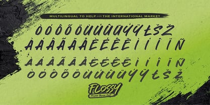 Flossy Font Poster 6