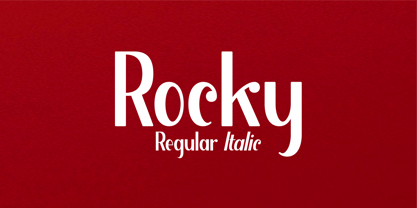 Rocky Font Poster 1