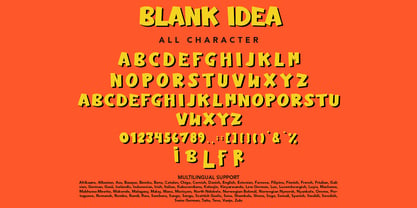 Blank Idea Font Poster 8