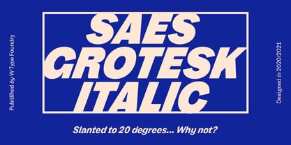 Saes Grotesk Fuente Póster 6