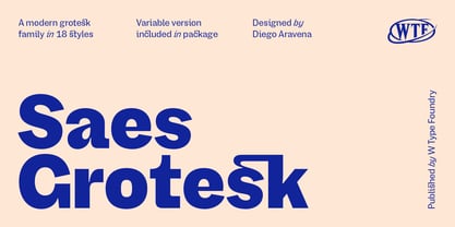 Saes Grotesk Fuente Póster 1