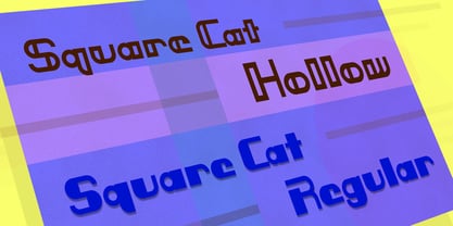 Square Cat Font Poster 4