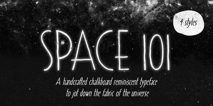 Space 101 Font Poster 1