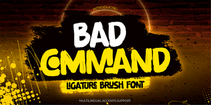 Bad Command Font Poster 1